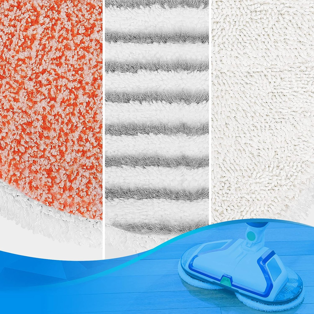 KEEPOW Spinwave Replacement Pads Compatible with Bissell Spinwave Hard Floor Mop