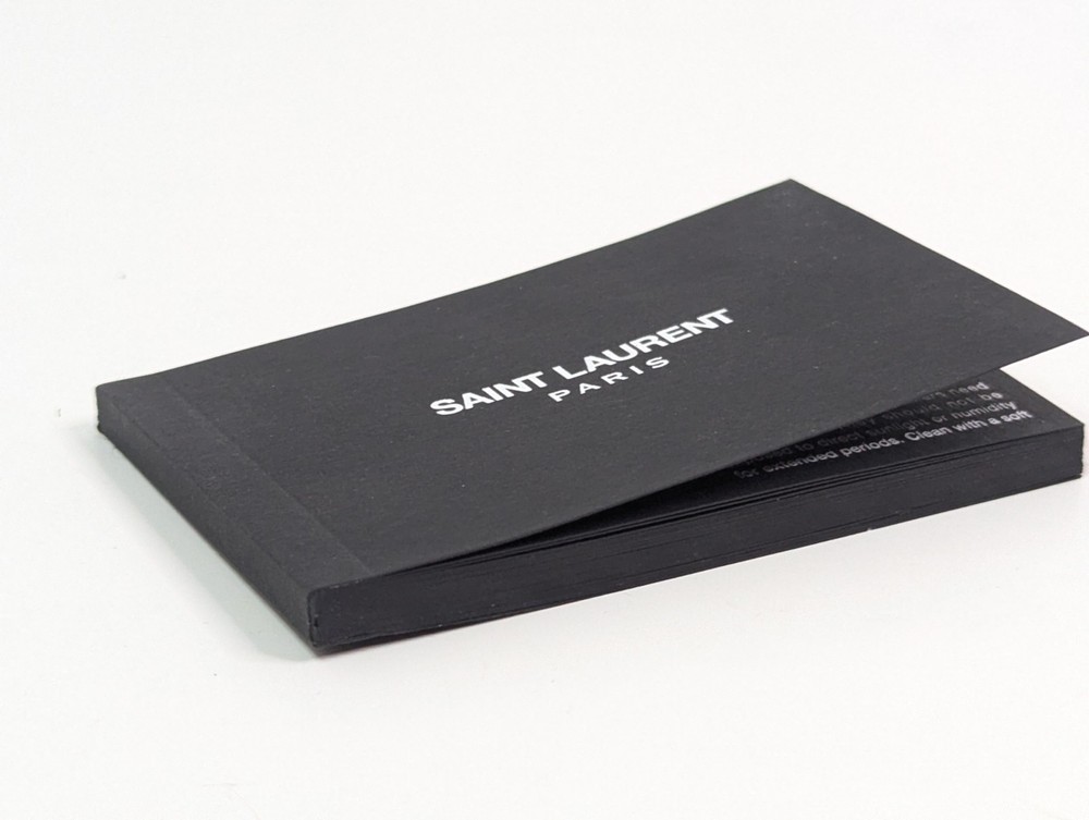 Saint Laurent Paris Shoe Packaging Booklet Authentic Insert Booklet