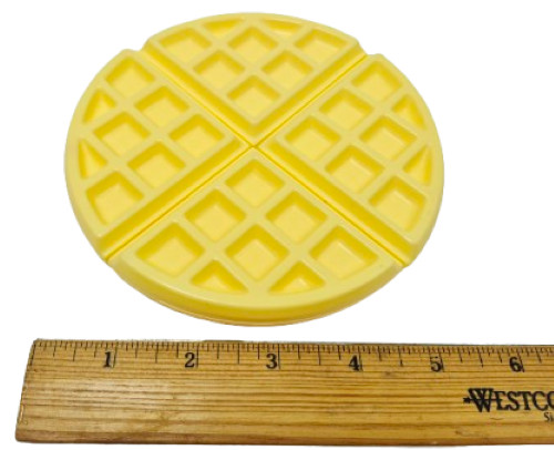 Play Food Jumbo Waffle Soft Rubbery Material