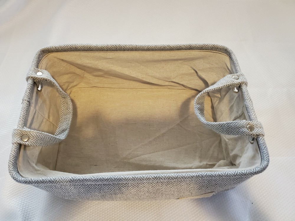 Set of 2 Collapsible Storage bins Gray A10