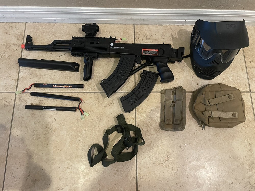 Kalashnikov Air Soft Gun AK47 With Accessories