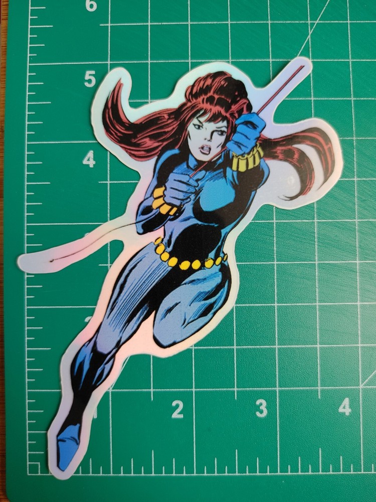 Black Widow Foil Sticker