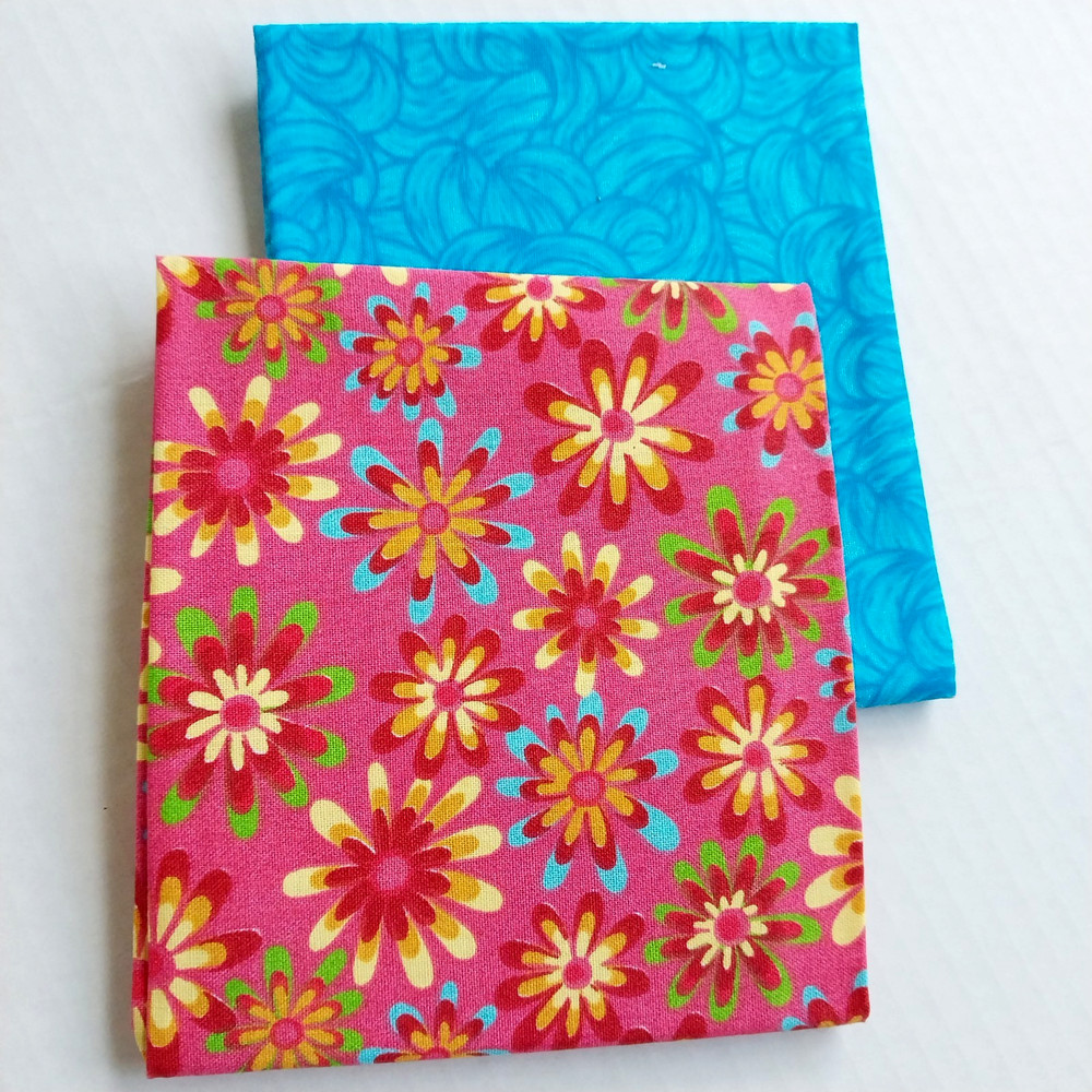 Fat Quarter Bundle 2 Pcs. 100% Quilters Cotton