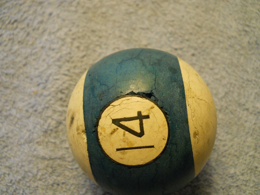 Vintage Clay Billiard Ball- #14