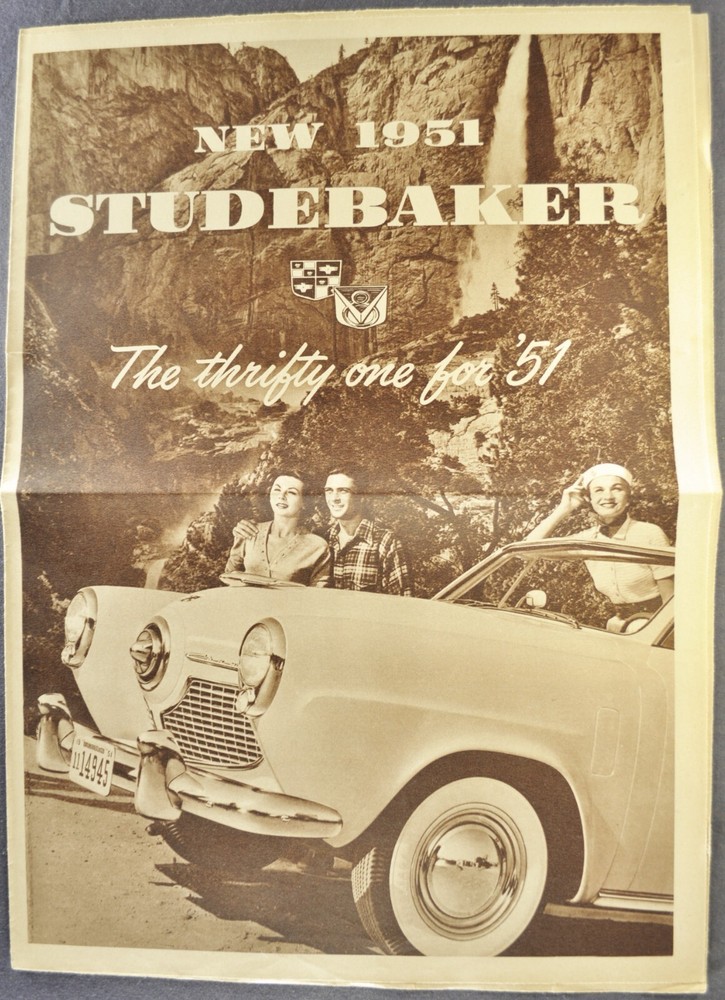 1951 Studebaker Brochure Commander Champion Starlight Excellent Original 51