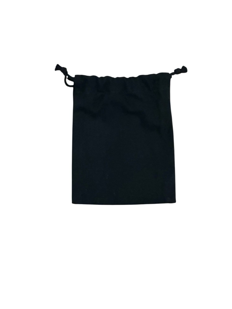 Authentic Chanel Small Size Black Cloth Drawstring Dust Bag 4.5 x 6