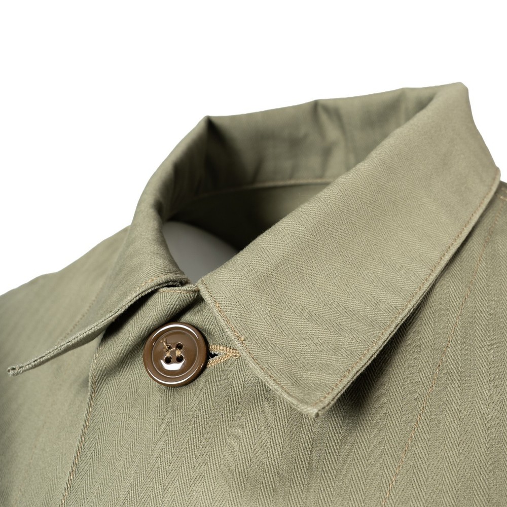 HBT 3-Pocket US Army Workers Chore Workwear Button Jacket - Olive Drab