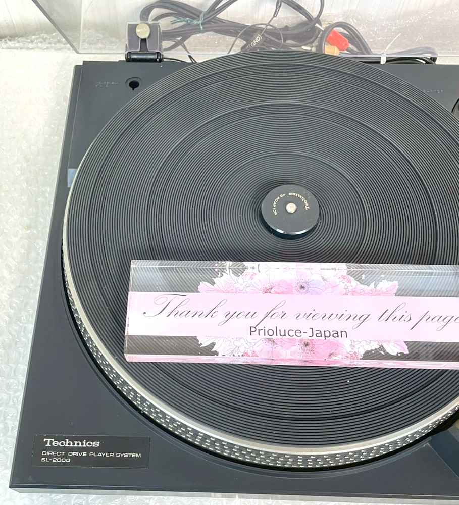 Technics SL-2000 Direct Drive Turntable Record Player Tested Japan