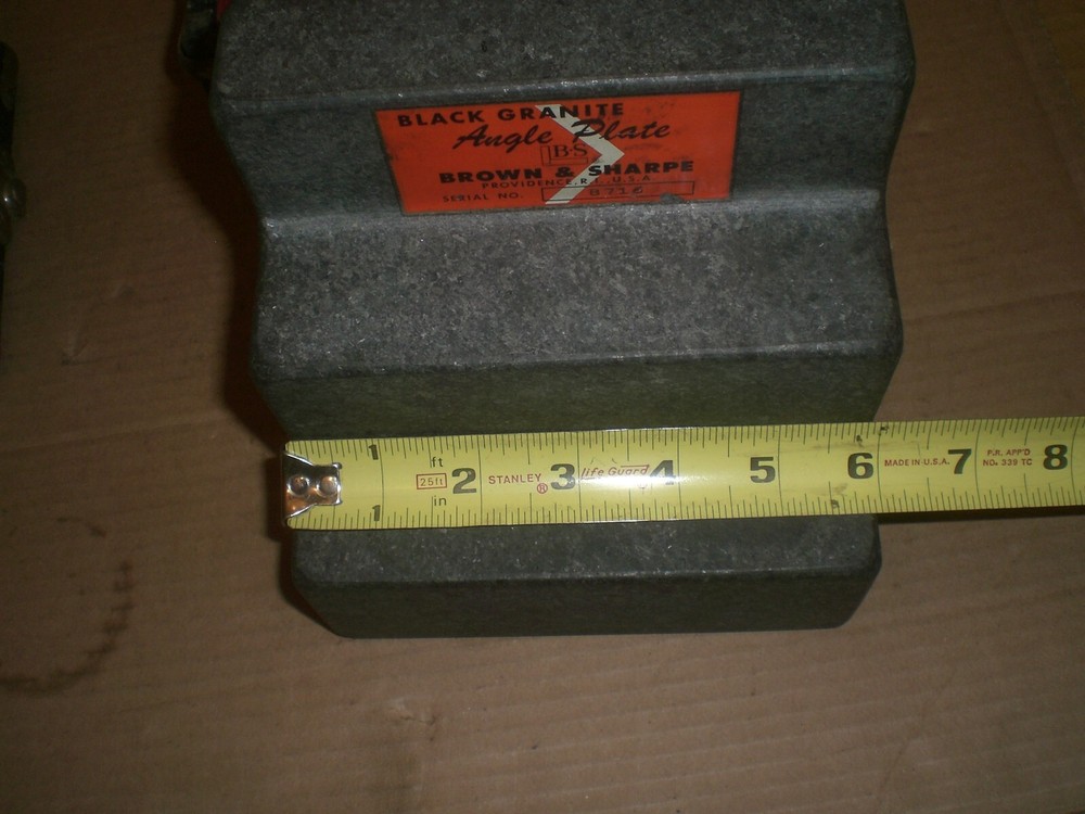 Brown and Sharpe 6" precision Granite Angle Step Block