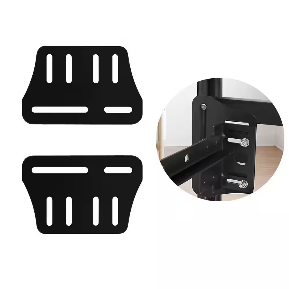 2-Piece Bed Frame Brackets Adapter with Hardware for Headboard Extra Heavy Duty
