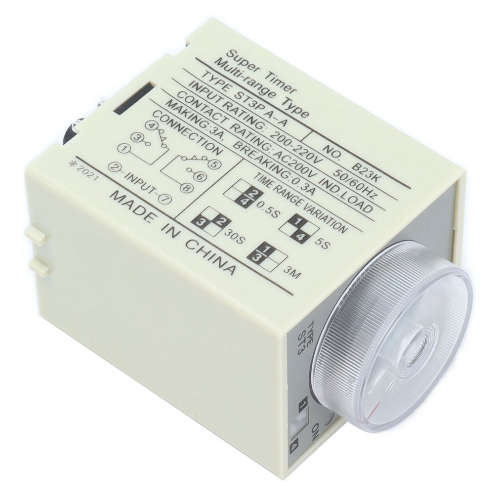 (DC24V)BERM Time Relay Adjustable Power On Timer Delay Accessory Replacement