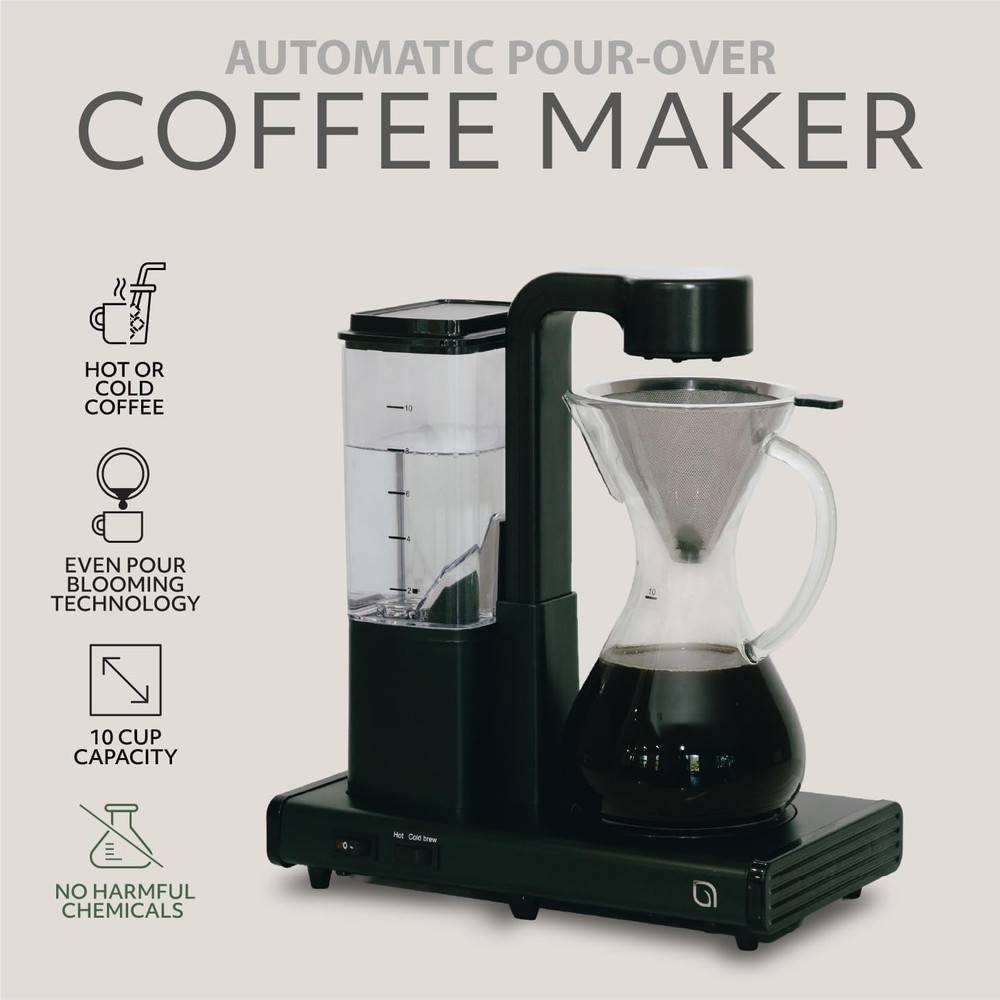 WILLOW 10 Cup Drip Coffee Maker, Automatic Pour Over Coffee Maker
