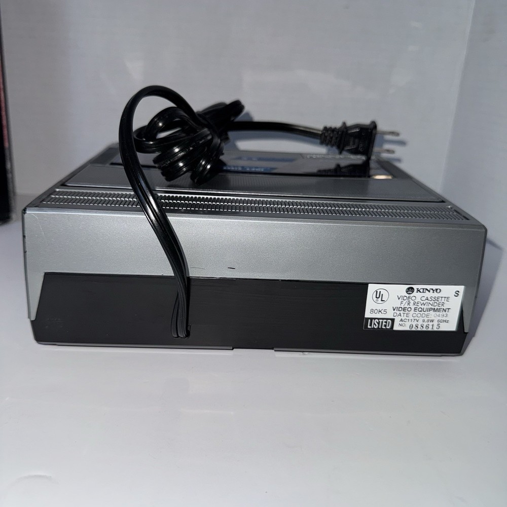 Kinyo VHS 2-Way Video Rewinder Fast Forward Auto Stop/Eject UV-512