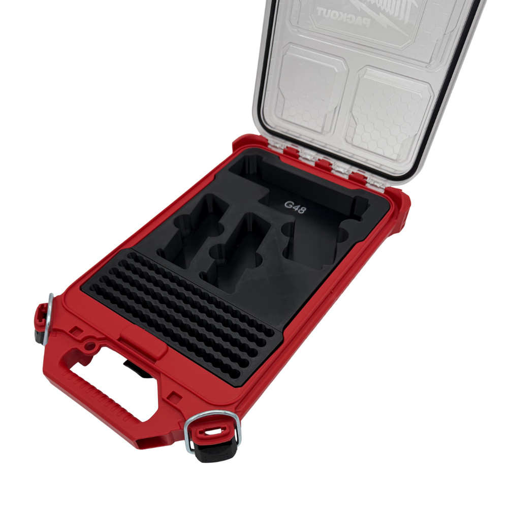 Glock 48 Insert for Milwaukee Packout – Holds 2 Mags + 95 Rounds