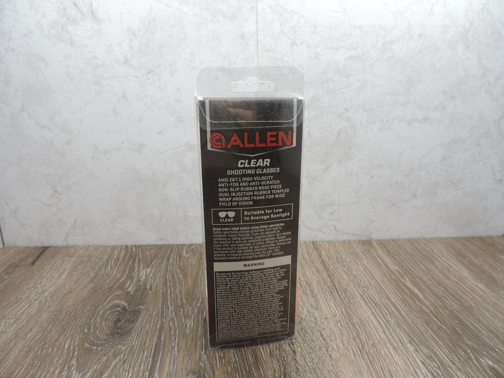 Allen Clear Shooting Glasses 2279A