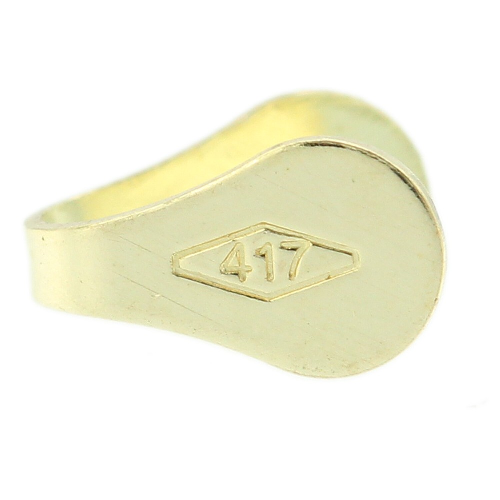 10K Yellow Gold Solid Flat End Cap Chain Bracelet Finding 4mm Necklace Endcap