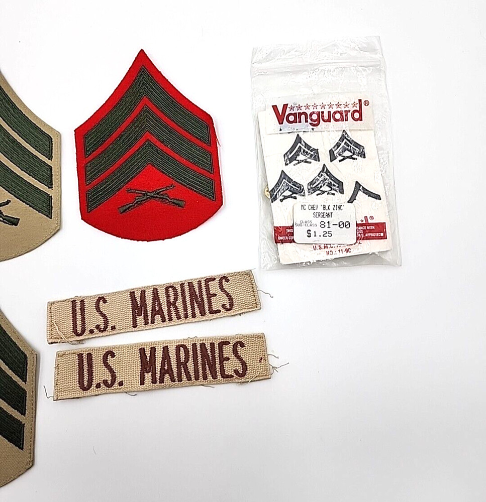 USMC Gunnery Sergeant Military Patch Pin Lot Marine Corps