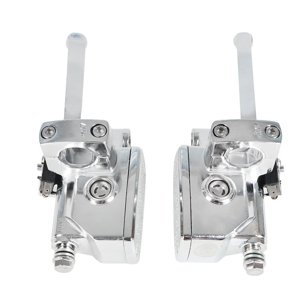 1"Motorcycle Handlebar Hydraulic Brake & Clutch Master Cylinder Left & Right Set