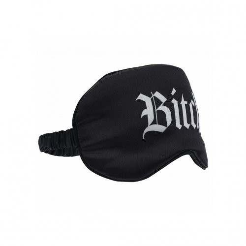 Ouch! Bitch Satin Blindfold Mask - Black