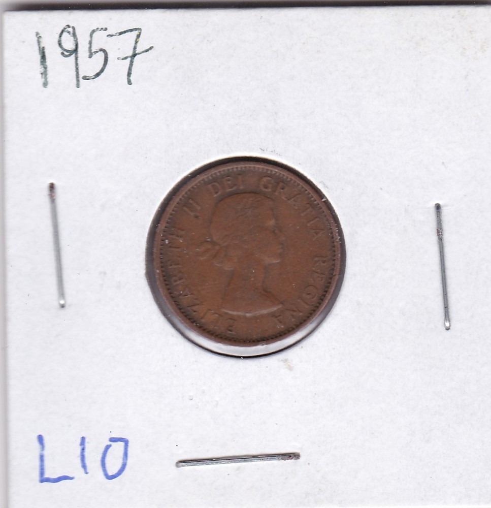 1957 Canada One Cent L10