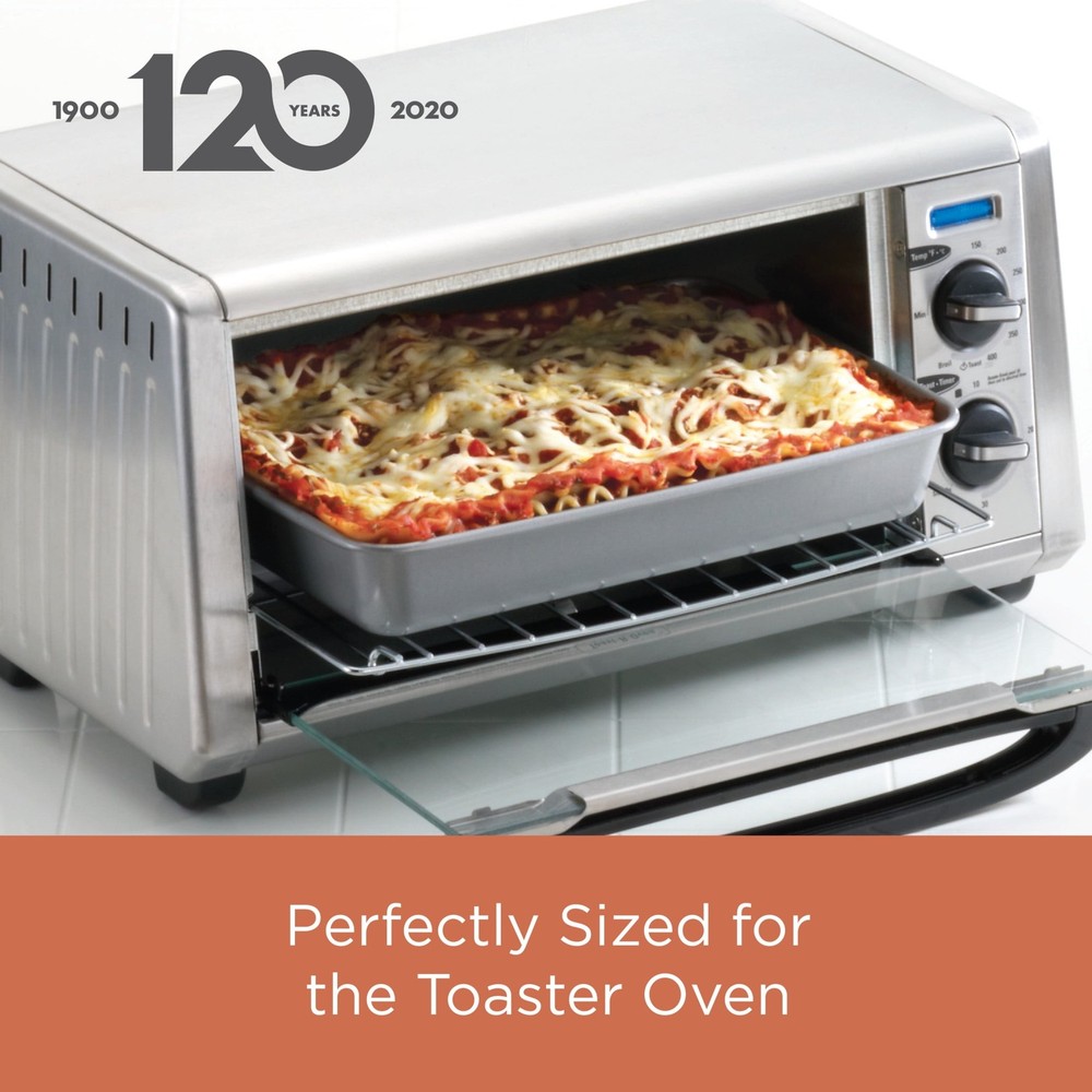 5 Piece Nonstick Toaster Oven Bakeware Set Gray