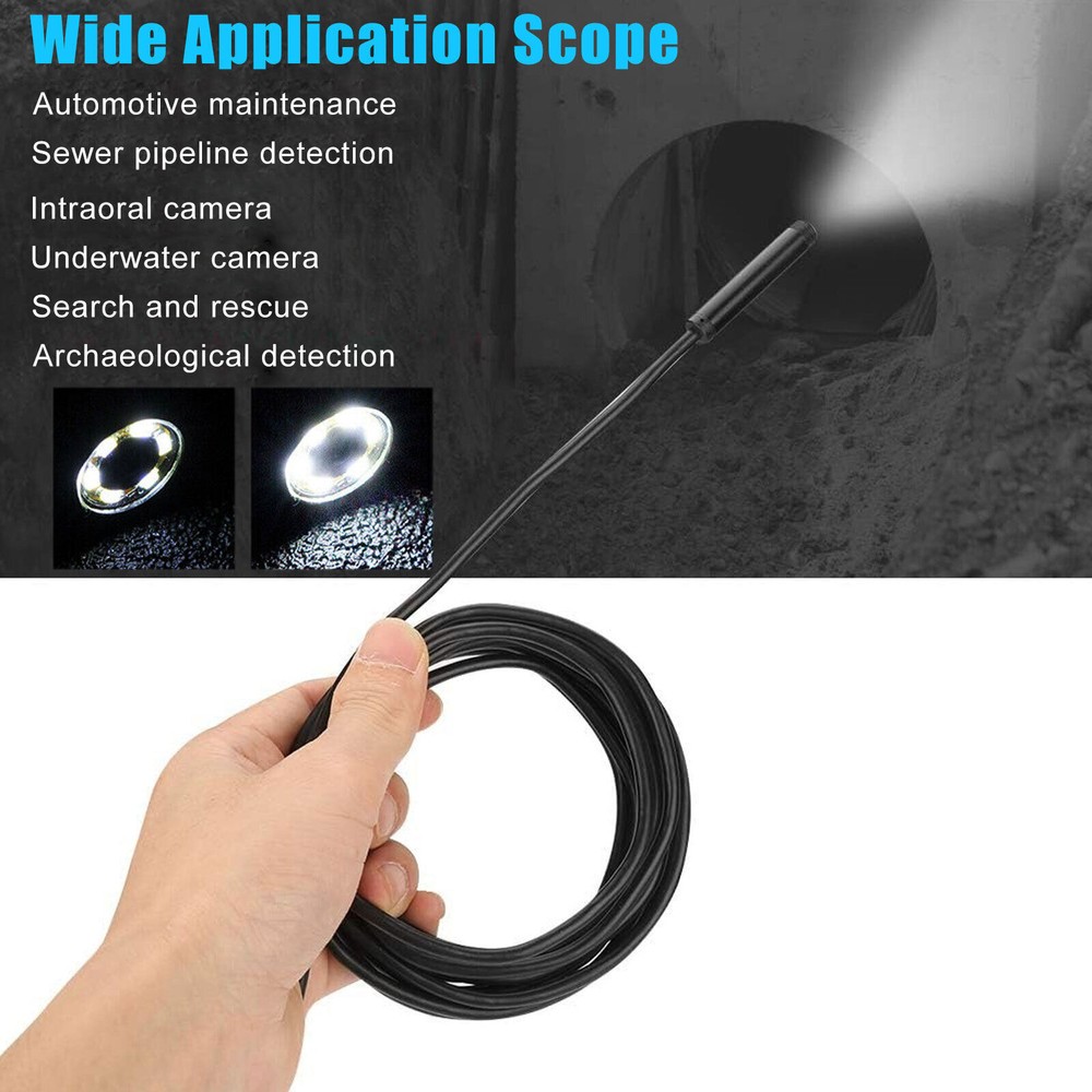 3in1 Borescope Endoscope 6LED Inspection Scope Camera For Android Cell Phone/PC