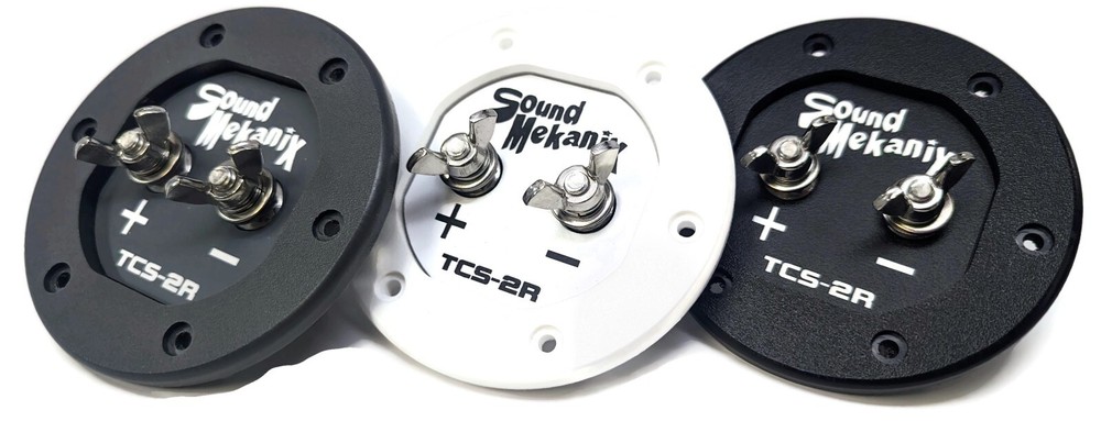 Round Subwoofer Speaker Box Terminal Cup, Single Input - TCS-2R