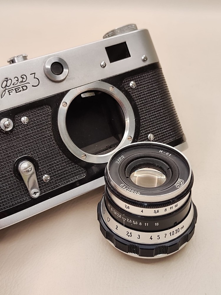 FED 3 camera + Industar-61 2.8/52 M39