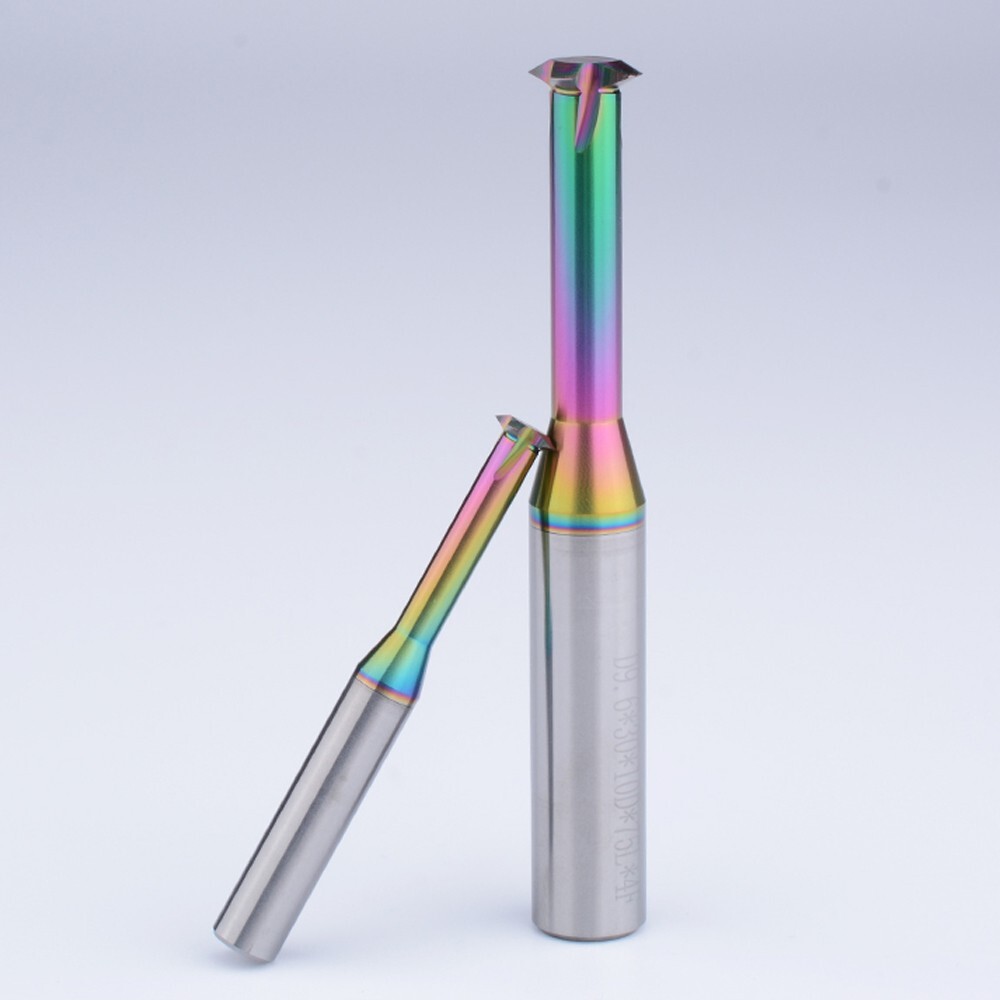 5pcs D2.35 Carbide Thread Milling Cutters for Aluminum Thread Angle 60 Degrees