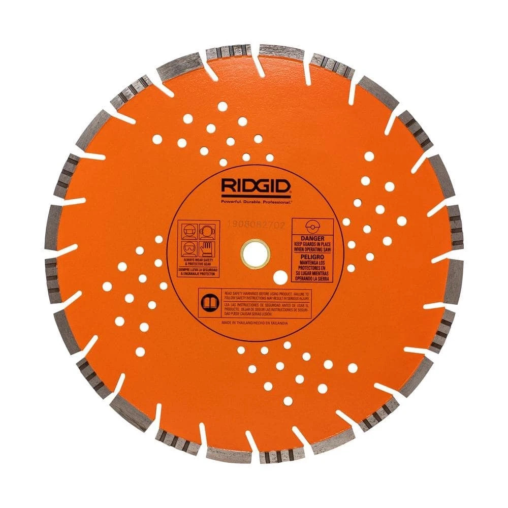 RIDGID 14 in. All-Cut Diamond Blade Segmented Rim Professional Grade
