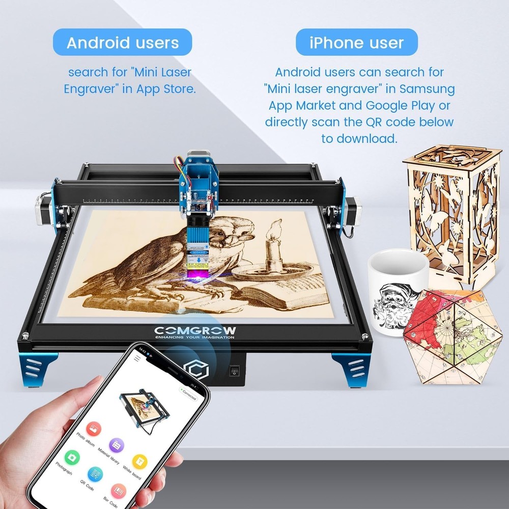 Z1 Laser Engraver - Automatic Operation & Connectivity for Creative Projects