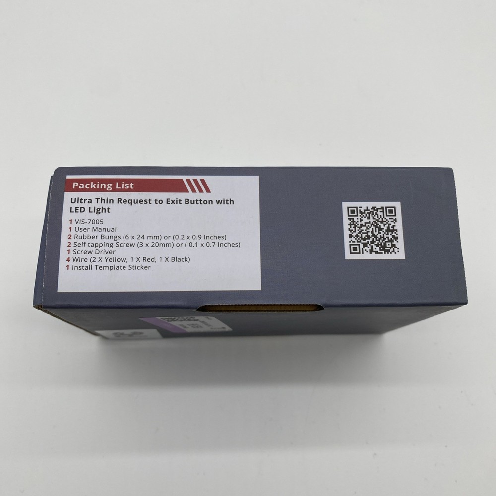 Visionis VIS-7005 Ultra Thin Request to Exit Button with LED for Door Access New