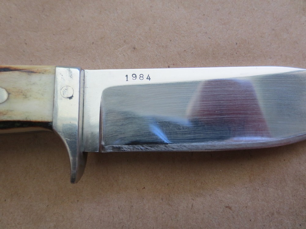 Bill Simons Fixed Blade Custom Knife w/Sheath 1984