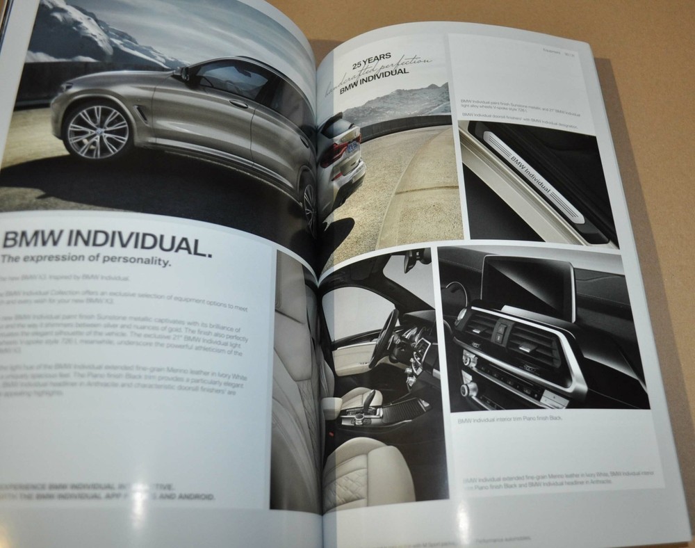 2017 BMW X3 Series Brochure Prospekt EN