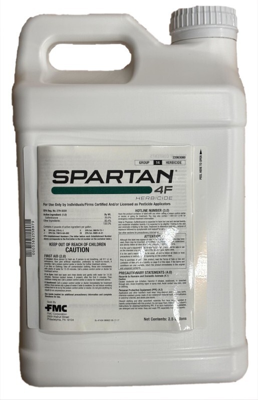 Spartan 4F Herbicide - 2.5 Gallons NO SALES: CA