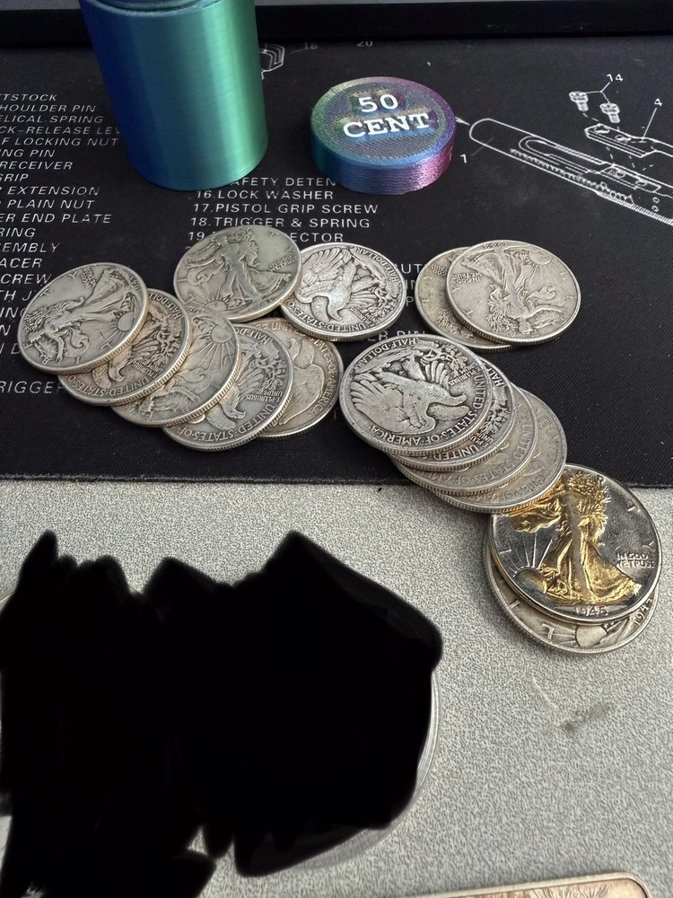 16 Walking Liberty Half’s