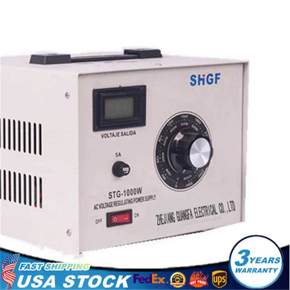 1000W 0-300V Variac Auto Transformer AC Variable Voltage Regulator Metered USA