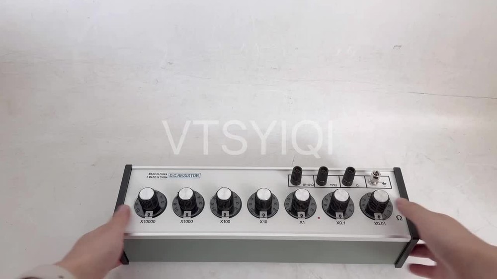 7 Dials Decade Resistance Box DC Resistor Box with Max Value 111111.10Ω