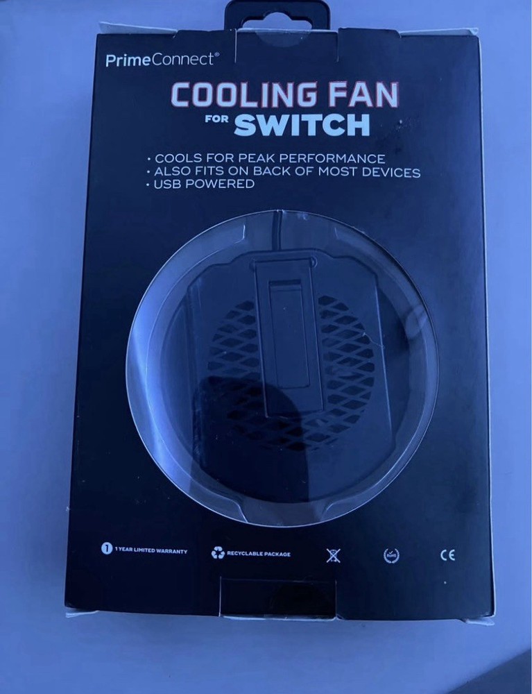 PrimeConnect USB Powered Cooling Fan for Nintendo Switch Console Black