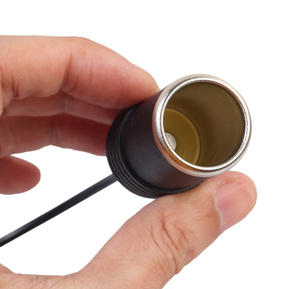 Cigarette Lighter Socket Adapter Power Cable for Dash Cam GPS USB C Male to 12V