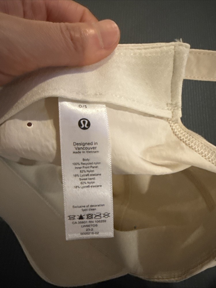Lululemon Run Stretch Adjustable Hat - OS Beige Running Cap
