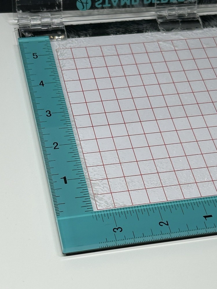 Hampton Art STAMP PERFECT Stamp Positioning Tool, 3 Magnets, Foam Insert