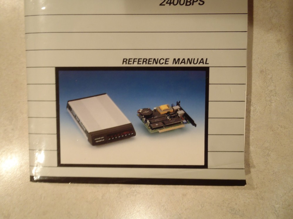 Packard Bell Modem 2400BPS Reference Manual 1987 Vintage Paperback