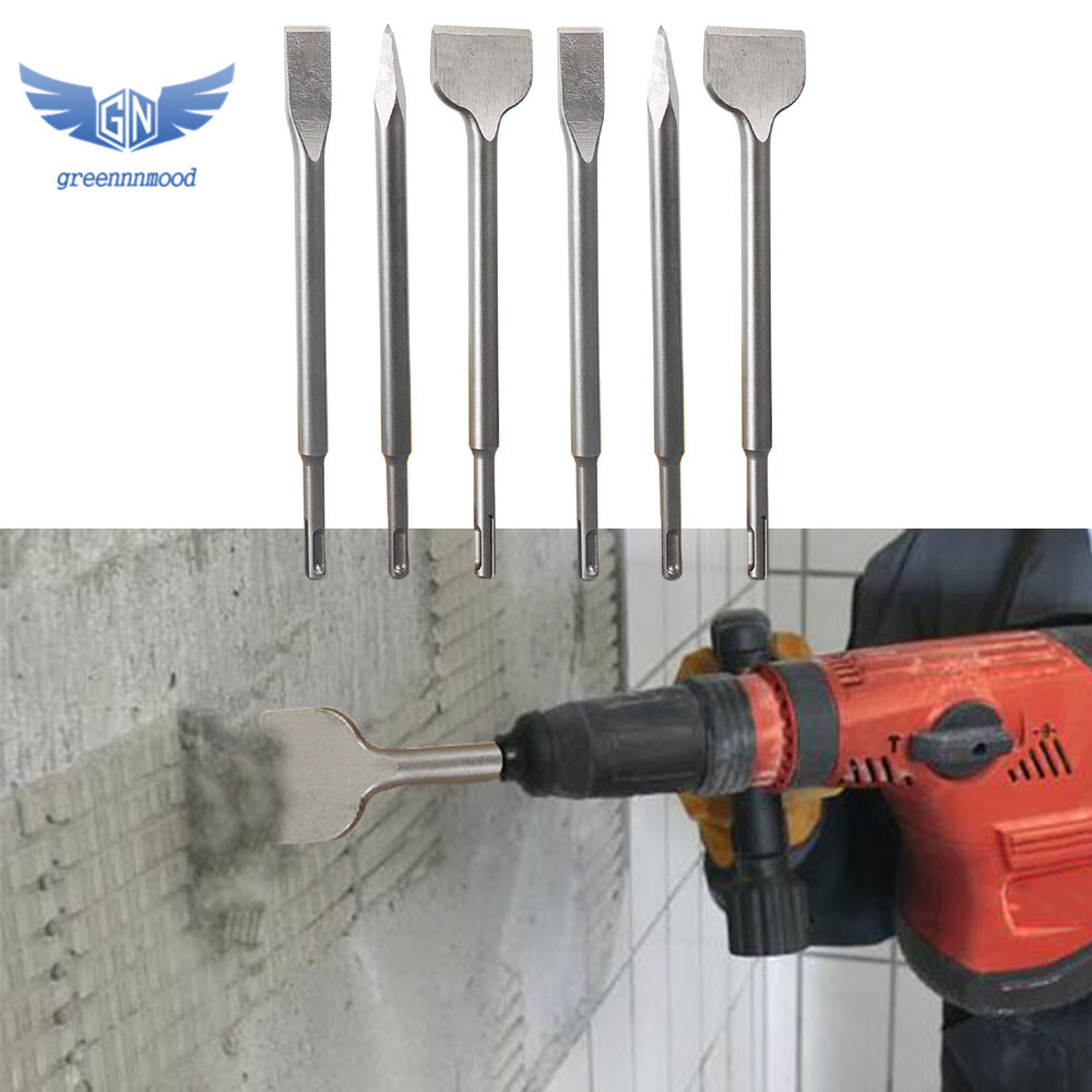 6 Pcs SDS plus Chisel Set Concrete Drill Bit Set Rotary Hammer Bits New