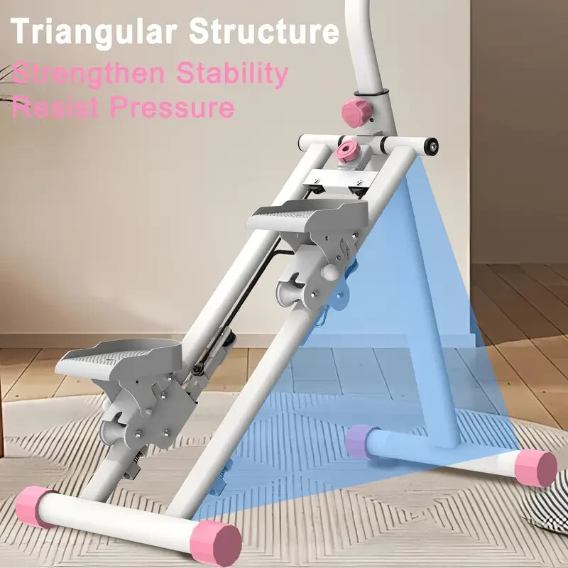 Stair Stepper Vertical Climber Machine Compact Folding Cardio Exercise Climber