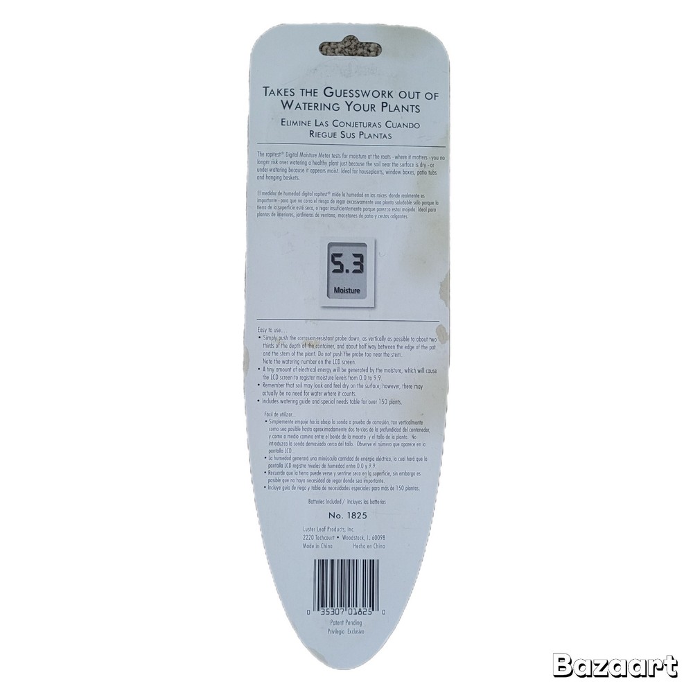 Luster Leaf Digital Moisture Meter & Soil PH Meter NEW Sealed