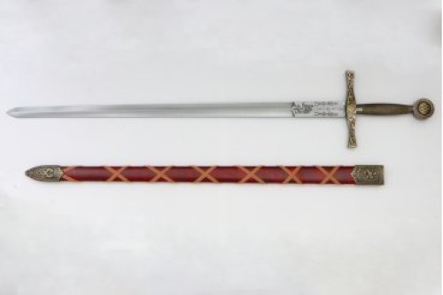 Denix Excalibur w/Scabbard Brass