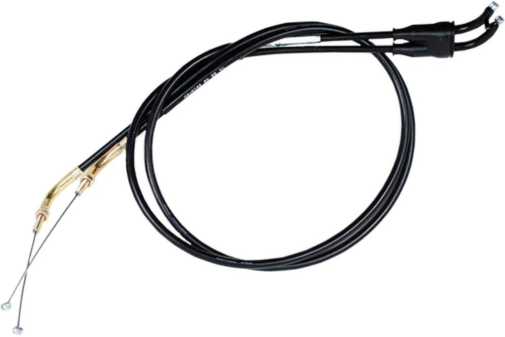 MP Black Vinyl Push - Pull Throttle Cable Set For Suzuki DR650S 1992-1993