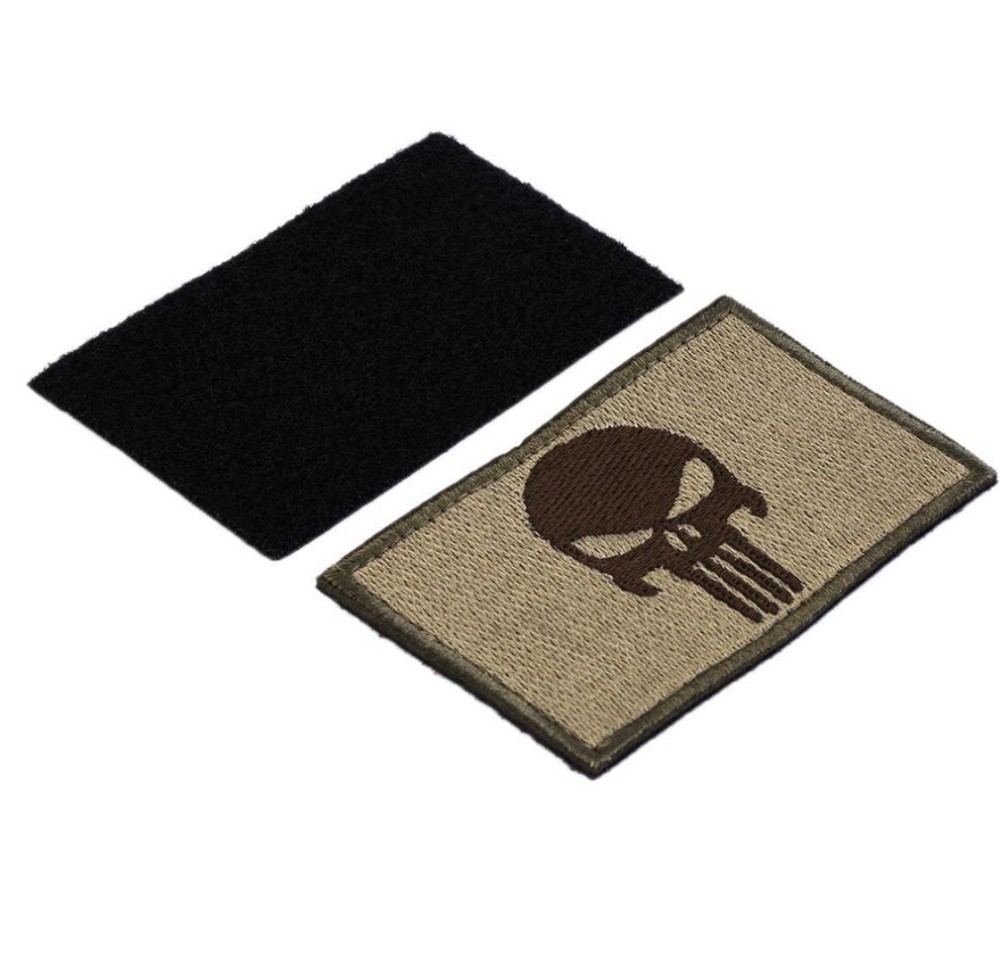 DEVGRU Skull SWAT SOCOM Special Ops Embroider Patch TAN