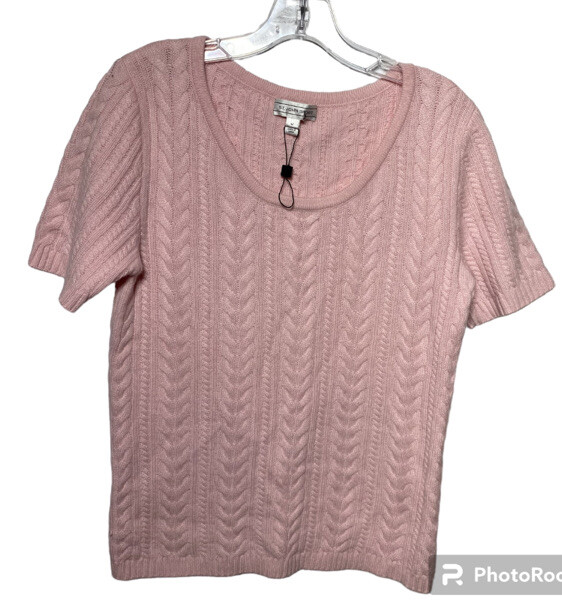 St John Sport Sweater Size Medium Pink Soft Knit